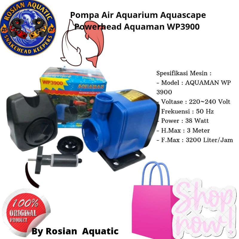 Pompa Air Aquarium Aquascape Powerhead Aquaman WP3900 (WP 3900)