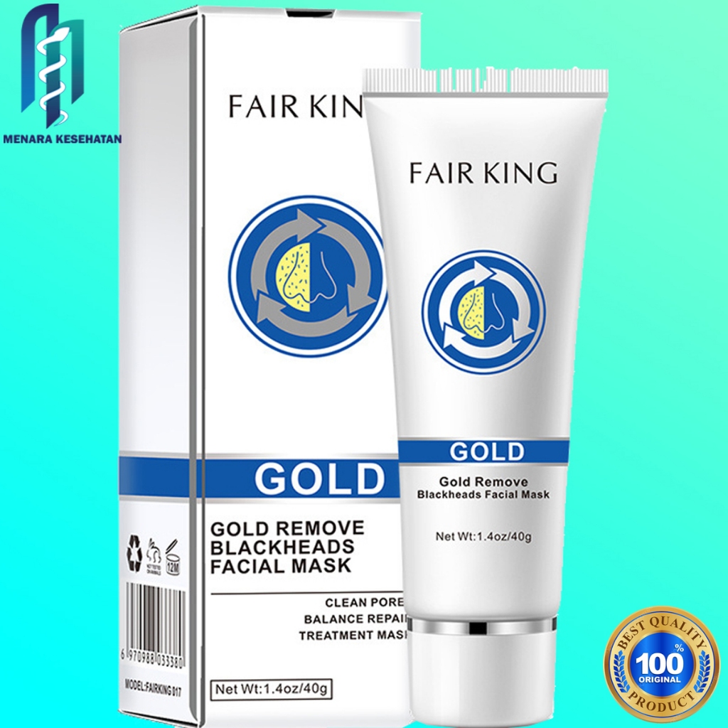 Fair King Gold Remove Blackheads Facial Mask Menghilangkan komedo, mengecilkan pori pori memperbaiki