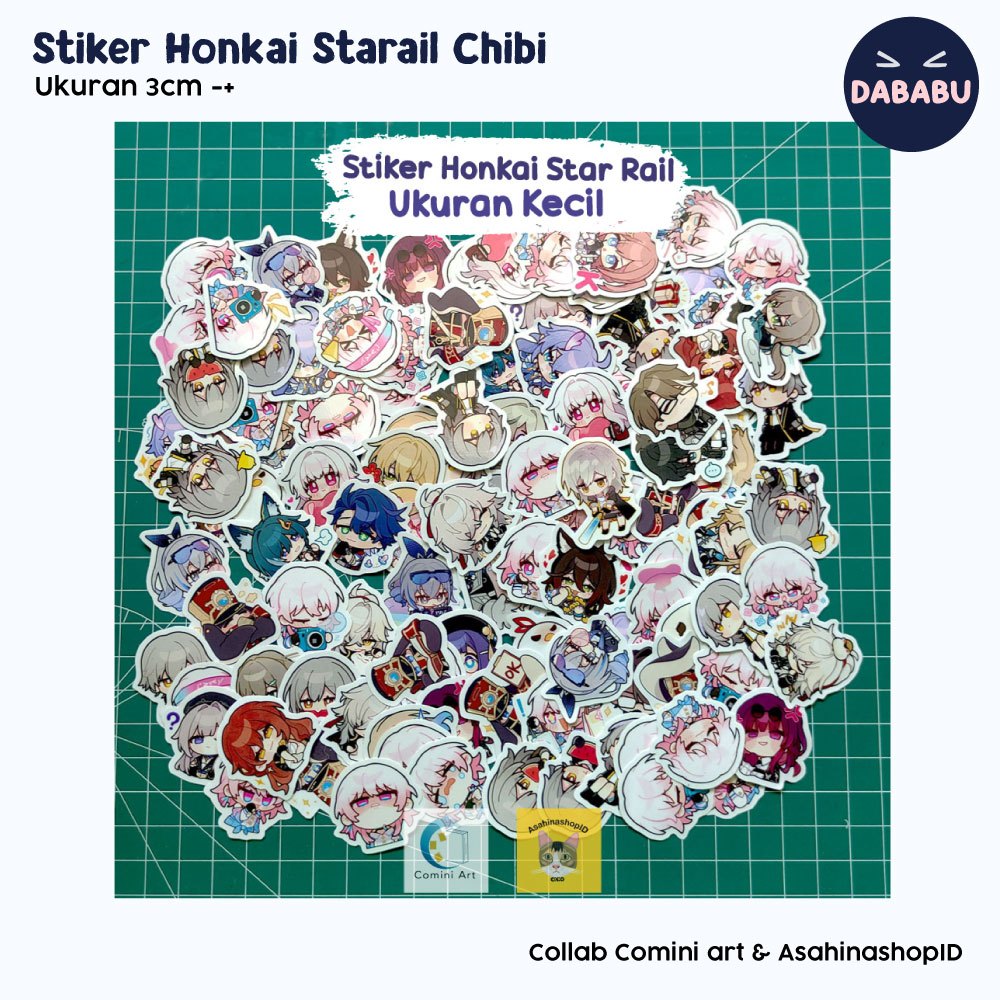 

Stiker Honkai Star Rail bervarian Ukuran 3cm (Vinly Glossy)