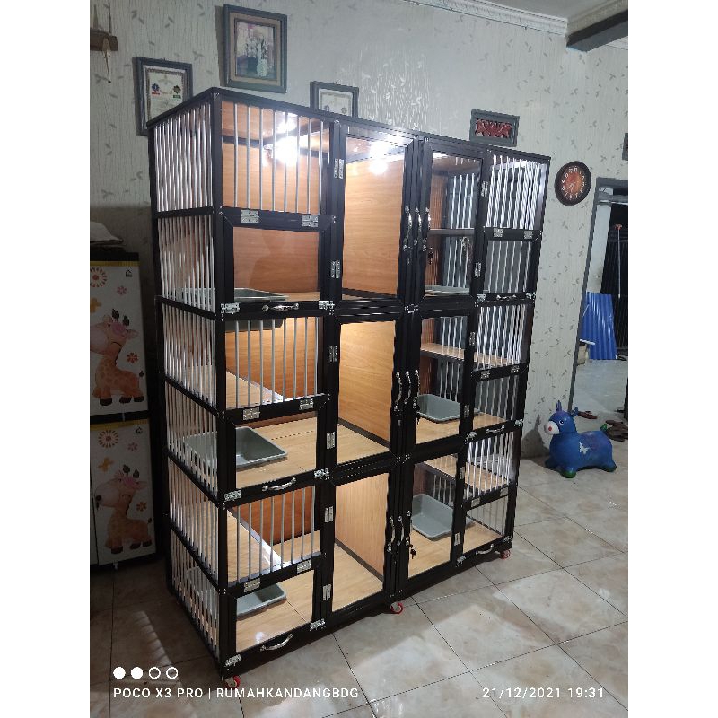 Kandang Kucing Alumunium 6 Kamar