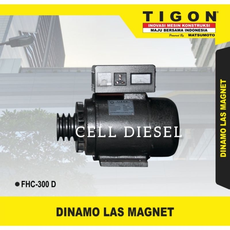 dinamo las magnet AC DC TIGON FHC 300 D welder generator FHC 300 D
