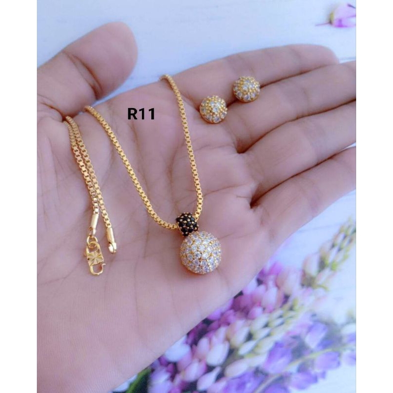 Set perhiasan lapis emas 18k YXY