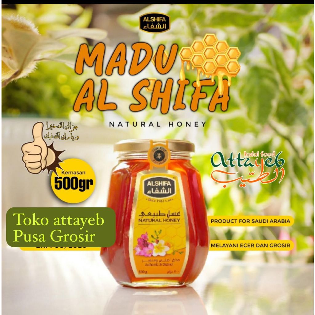 

Madu Al Shifa 500gr Natural Honey Original 100% Impor Arab Saudi