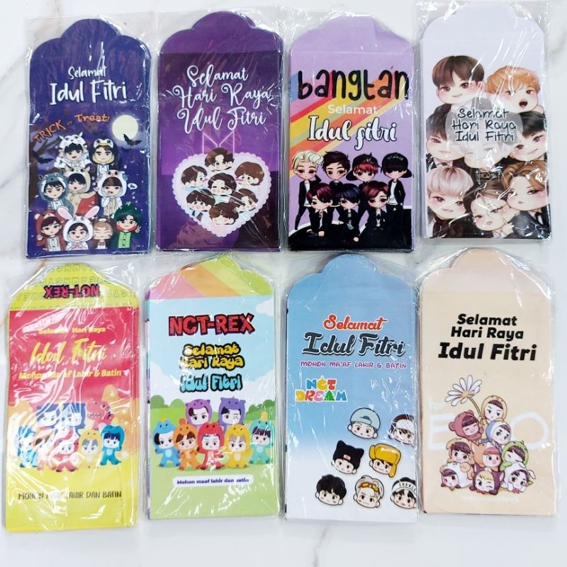 

100 AMPLOP LEBARAN K-POP BT21 EXO NCT