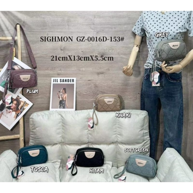 Pouch/Selempang Kanvas Sighmon 2Sleting SG0016-153