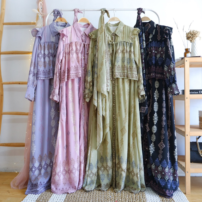 Lyana Dress Set Jilbab Scarf