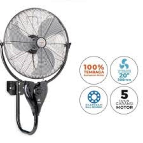 Maspion Kipas Angin Dinding 20" Besi Remote Power Fan PW 2002RC PW2002