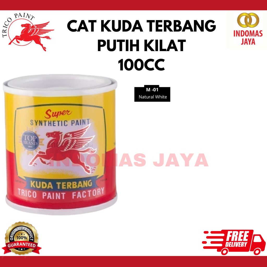 CAT BESI DAN KAYU KUDA TERBANG 0,1LITER PUTIH