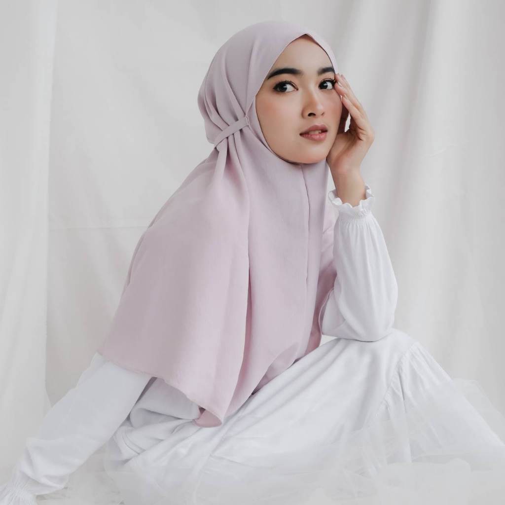 [Jilbab] Hijab Instan | Jilbab Bergo Aura | Jilbab Crinkle | Jilbab Instan