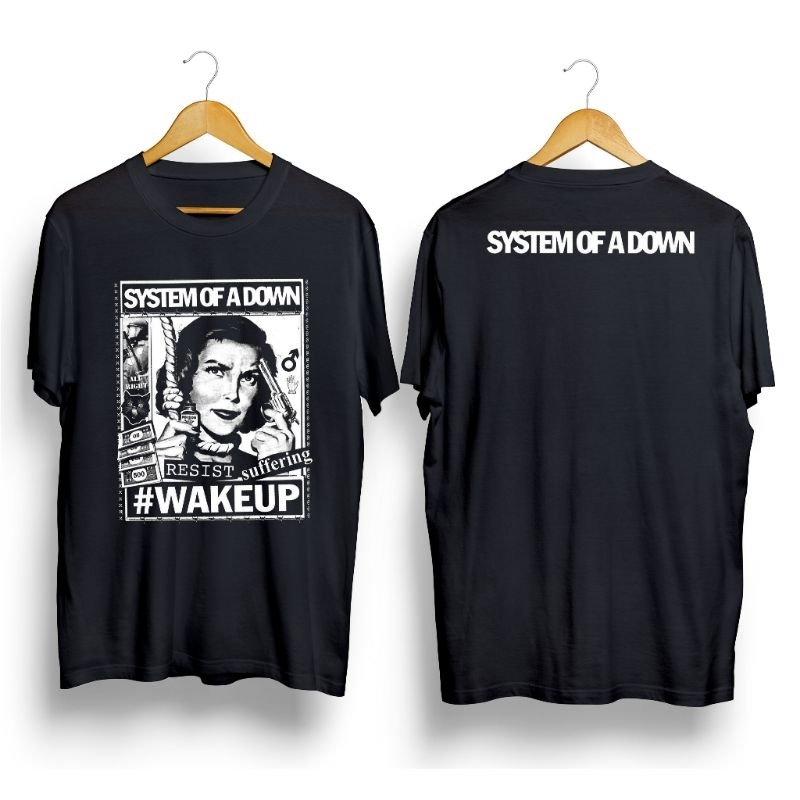 Kaos Distro SYSTEM OF A DOWN - WAKE UP Original Distro Kaos Band Kaos Musik Kaos System Of A Down