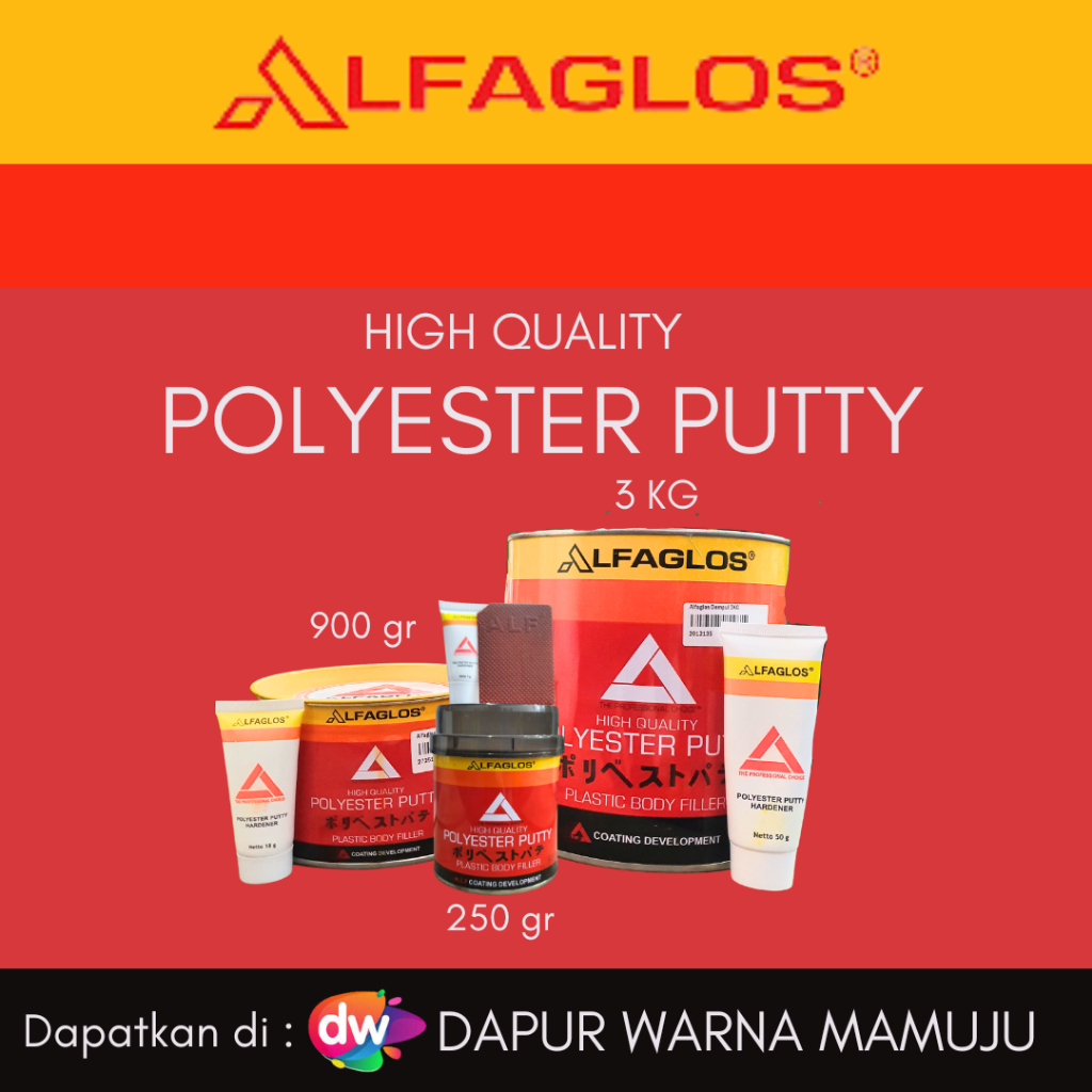 [Sulsel-Sulbar] Alfaglos Polyester Putty (Dempul Alfaglos)