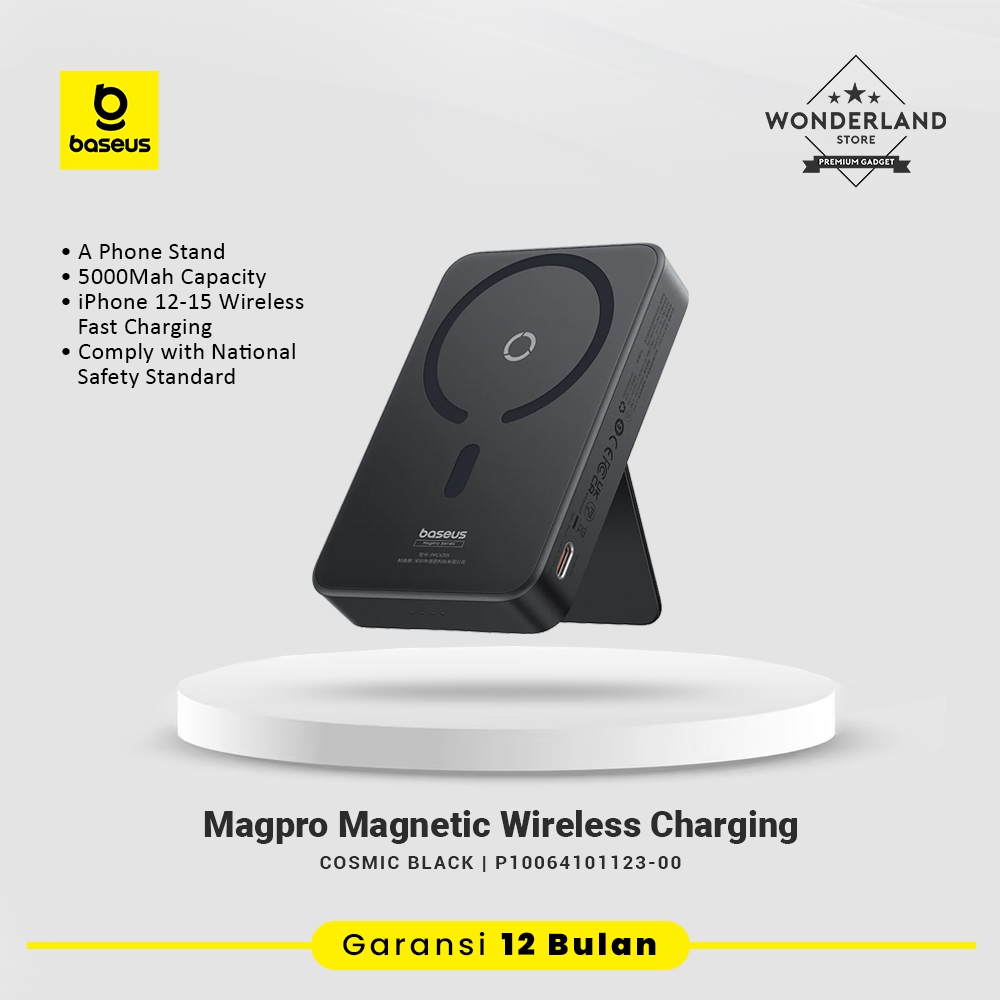 Baseus Wireless Charging Magsafe Magpro Powerbank with Stand Holder