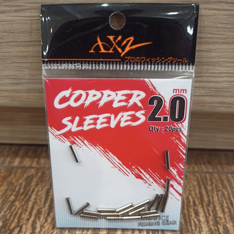 Klem AXZ Copper Sleeve Penjepit Kawat Seling Nikelin Pancing
