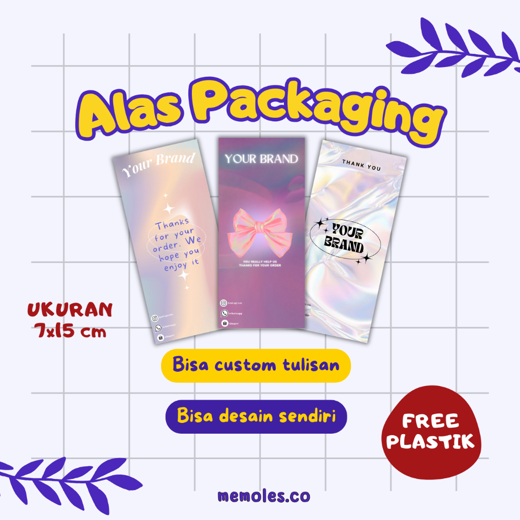 

[BACA DESKRIPSI] Alas Packaging Murah / Alas Packing / Alas Packaging Gelang Kalung