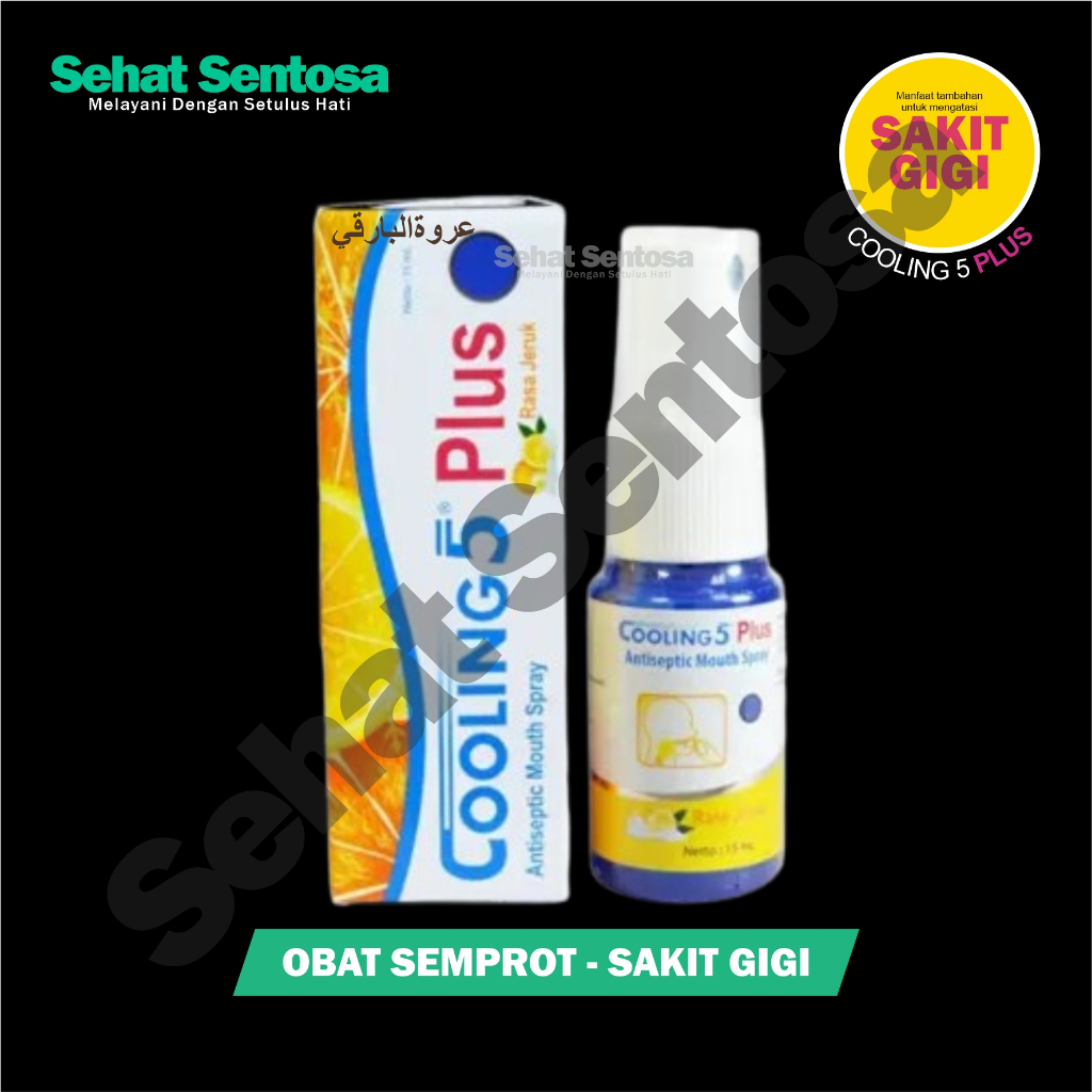 COOLING 5 PLUS ORANGE - COOLING 5 PLUS JERUK - COOLING 5 PLUS OBAT SEMPROT MULUT - OBAT SAKIT GIGI S