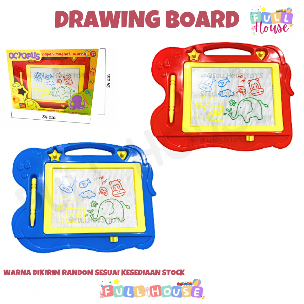 

DRAWING BOARD PAPAN TULIS MAGNET MEWARNAI MENGGAMBAR MENULIS ANAK