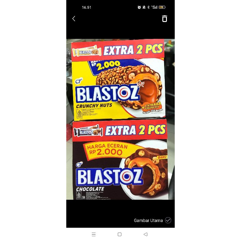 

blastoz isi 14 pcs untuk eceran 2000