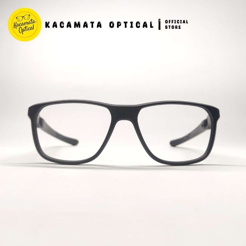 KACAMATA OPTICAL - Frame KMO11002 Kotak Hitam Hijau Plastik Lentur