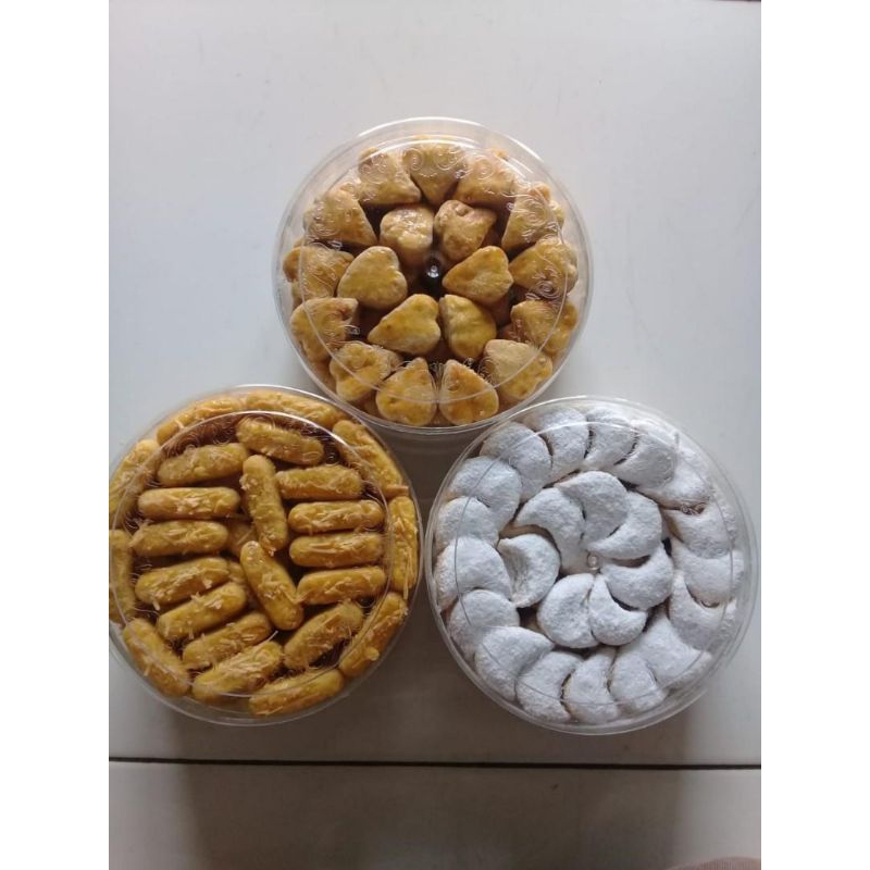 

Kue Kering Kemasan 500gr , Nastar Kastangel Putri Salju