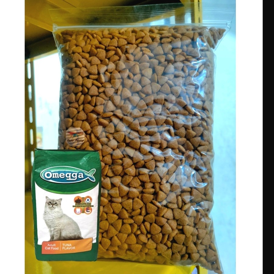 OMEGA TUNA 1kg / makanan kucing omega tuna repack 1kg