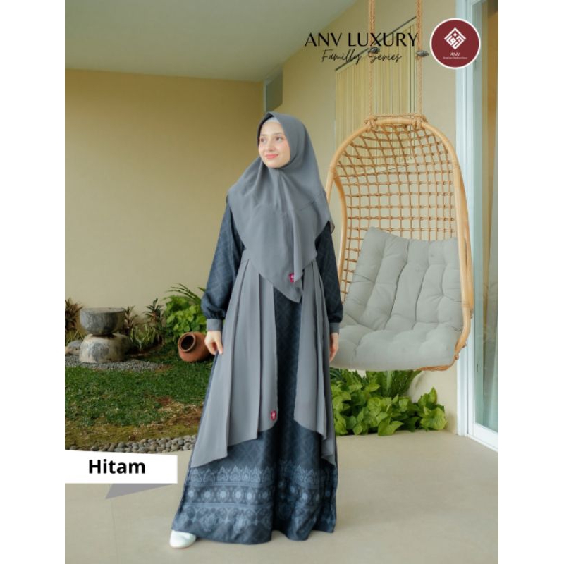 ✨ANV✨Gamis Anak dan Dewasa LUXURY Family Series edisi 2024 by ANV Seragaman Sarimbit Couple