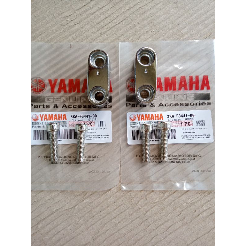 Kleman Raiser Stang Jepitan Stang RX King Vixion Scorpio MT25 Byson R15 ORIGINAL CHROME