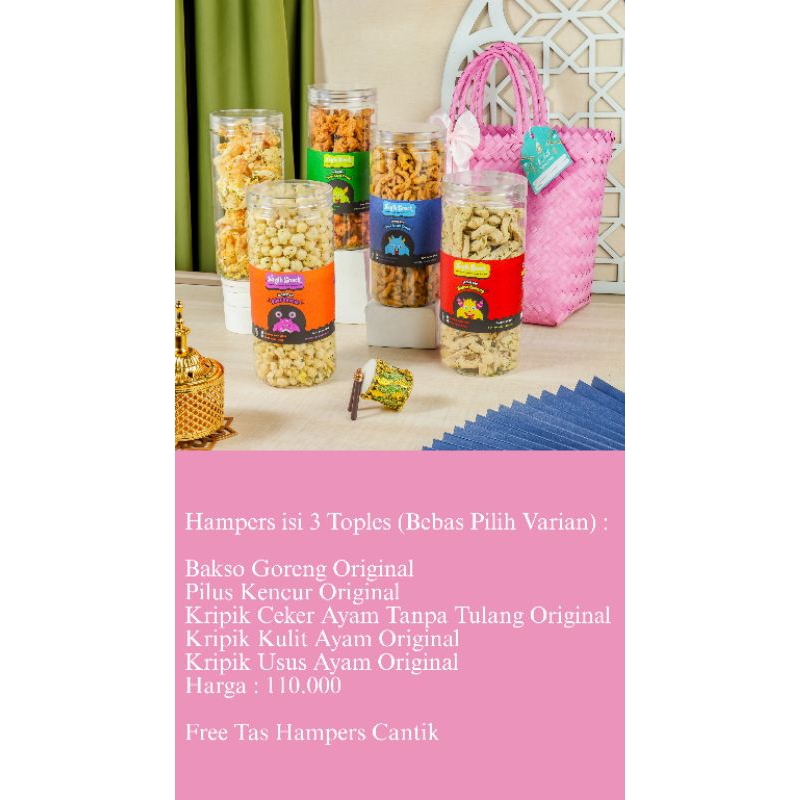 

Hampers Nagih Snack Free Tas Cantik