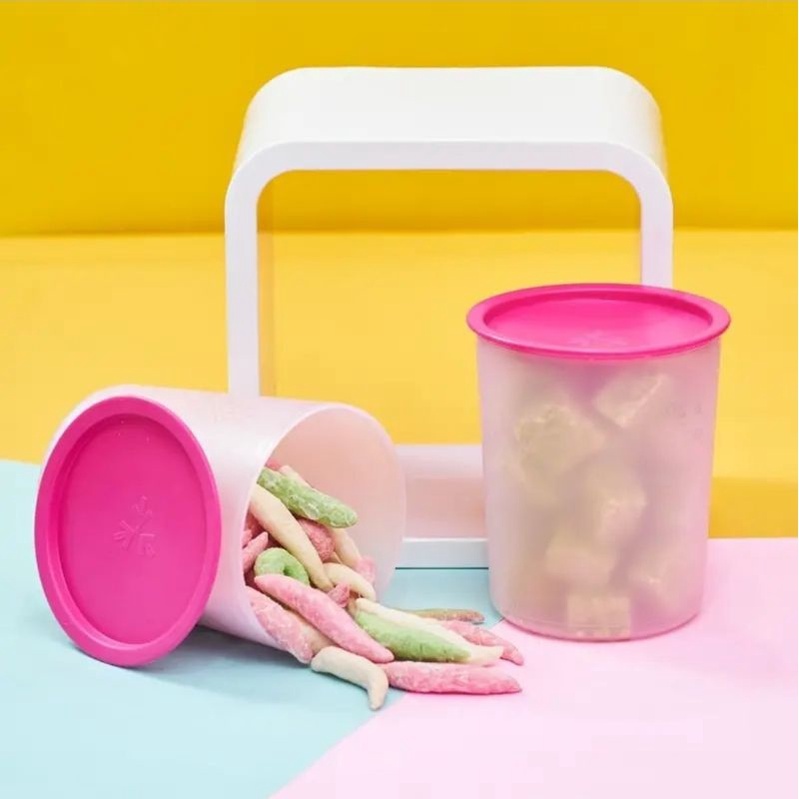 Toples Set Tempat Kue Kering Toples Plastik Isi 2