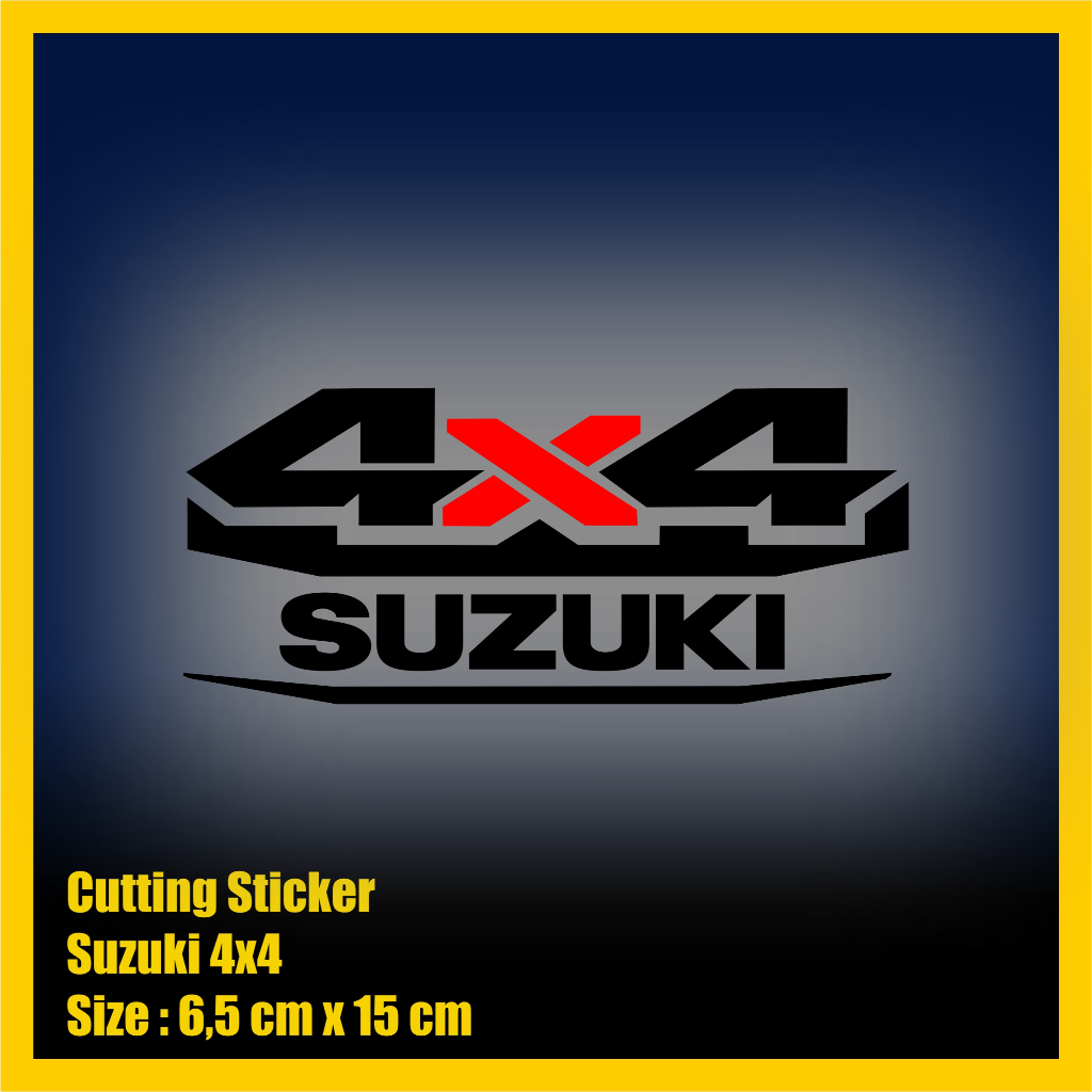 Sticker Cutting Suzuki 4x4 Off Road Stiker Mobil