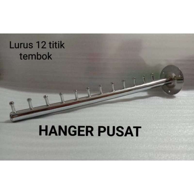 hanger suling LURUS TEMBOK 12 titik
