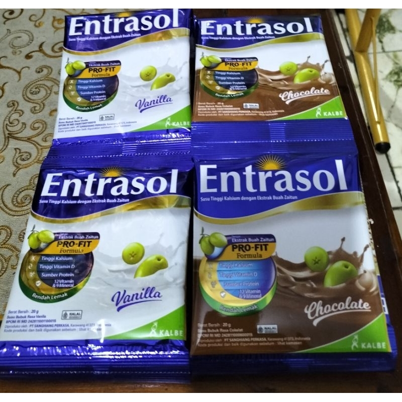 

SUSU ENTRASOL COKLAT & VANILLA 20 GRAM (SACHET)