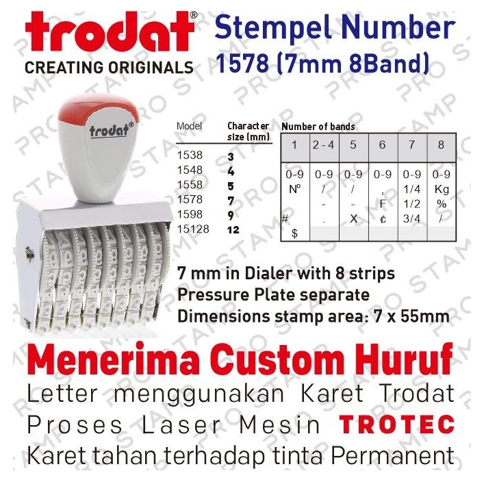 

Stempel Trodat Number 1578