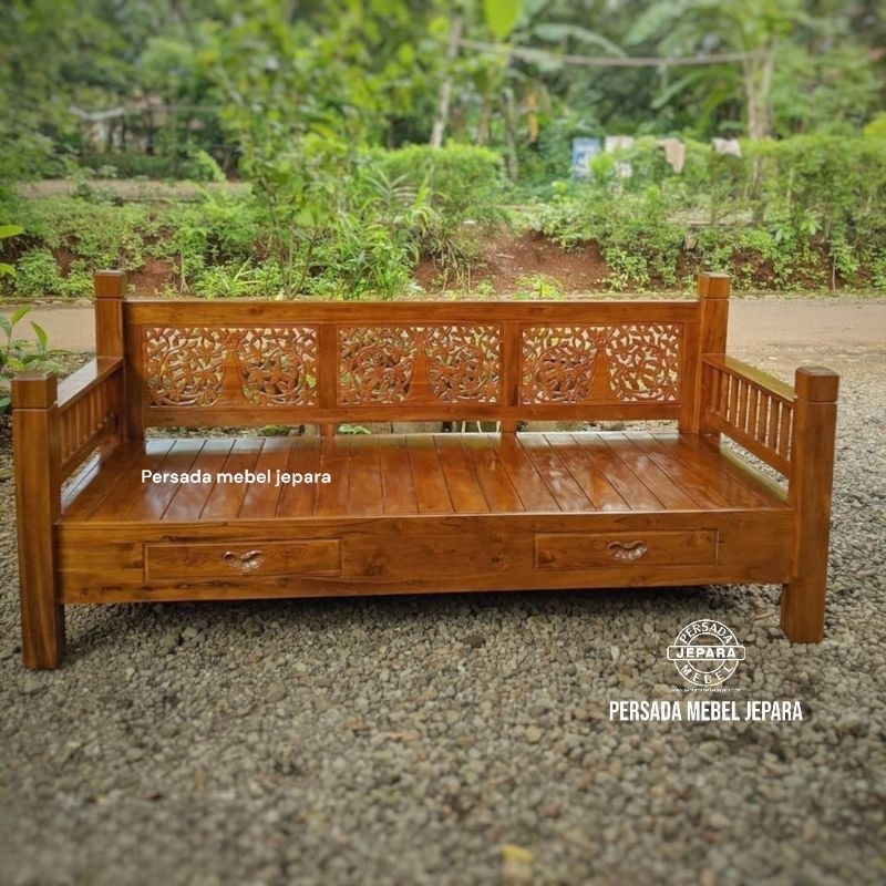 Bale bale minimalis krawangan / Bale bale jati / Bangku jati / Bangku minimalis / Kursi jati / Kursi