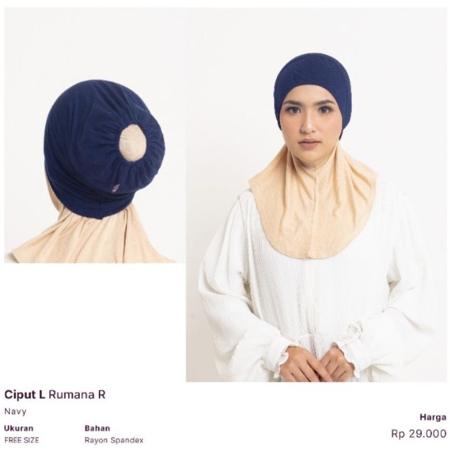 ELZATTA Ciput L Rumana R -Dalaman Hijab Elzatta