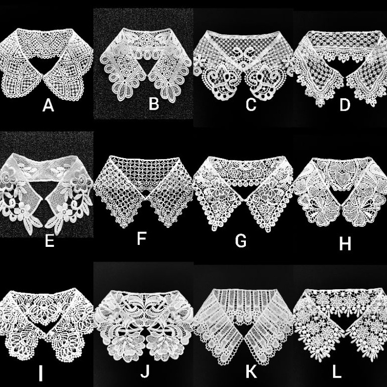 Mau Hemat renda kerah standard bordir kerah aplikasi renda aplikasi kerah baju