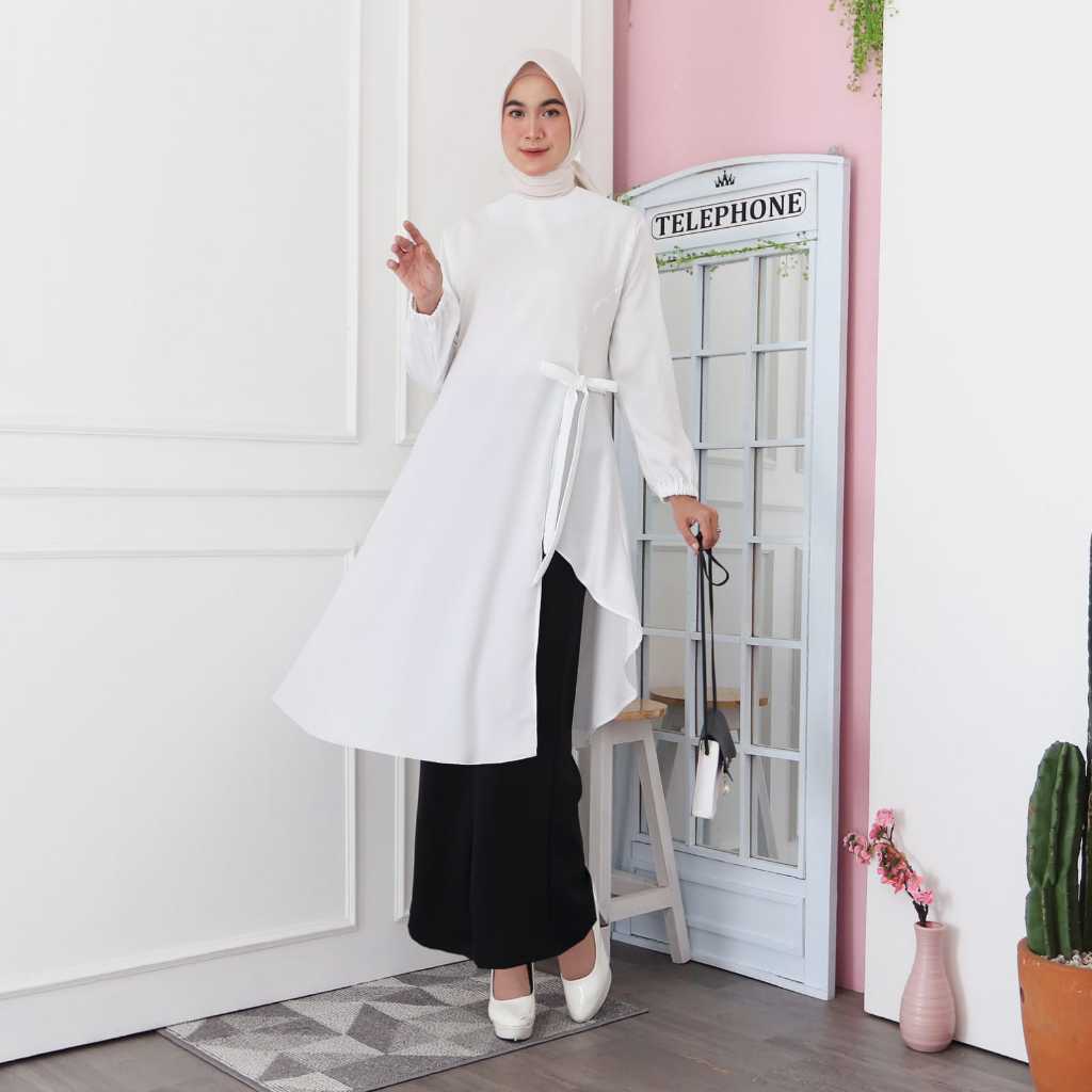 Tunik Wanita Cantik Kondangan Terbaru Premium Bahan Adem Dewasa Elegan Motif Muslimah Remaja Rekomen