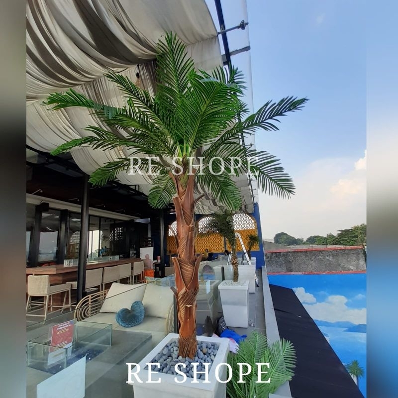 pohon palem/pohon kurma Event bunga plastik dekorasi pohon plastik/bunga hias kurma/pohon kurma maro