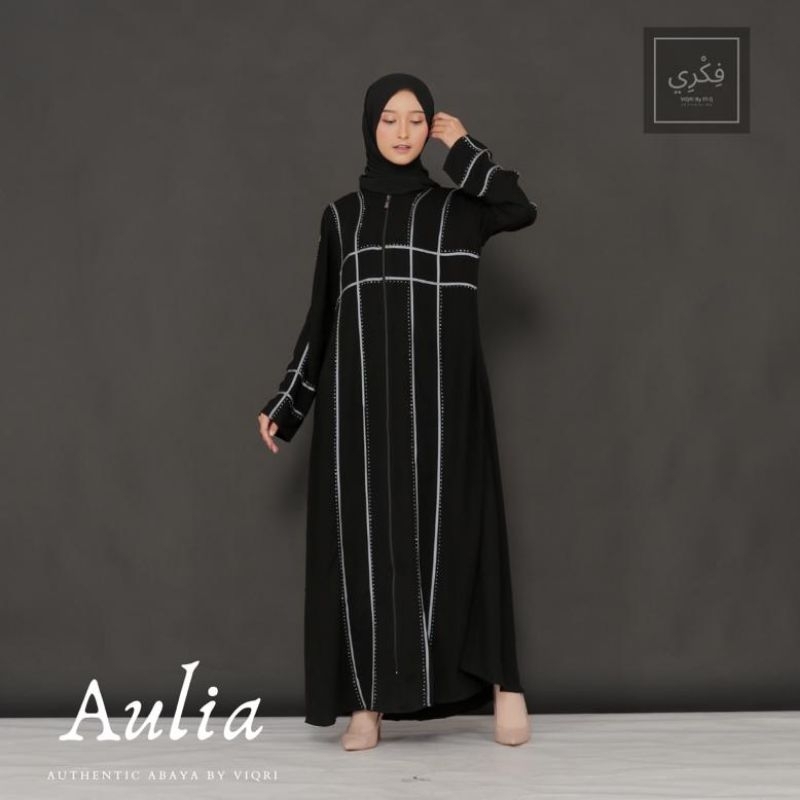 AULIA ABAYA GOLD N SILVER/ABAYA BLACK SERIES/ABAYA AULIA BY FIKRI