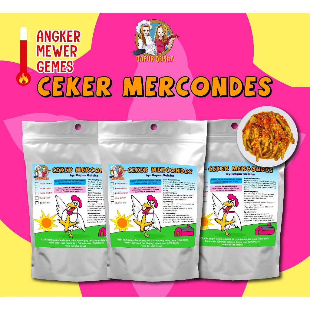 Bundling Ceker Mercondes kemasan Alu Foil & Bakso Mercondes Premium