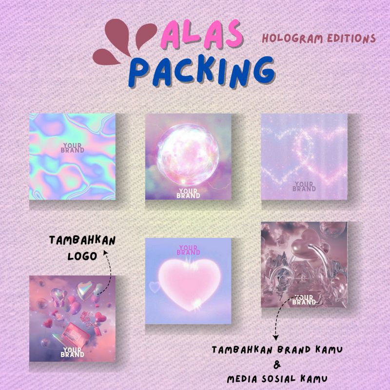 

ALAS PACKAGING EDISI HOLOGRAM | SUDAH FREE PLASTIK