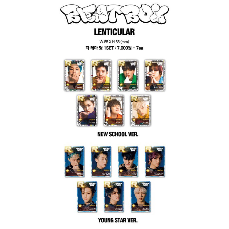 ✨[READY STOCK (baca desc box)] Lenticular NCT Dream - Beatbox (FANMADE by NCT_Lenticular)✨ MARK JENO