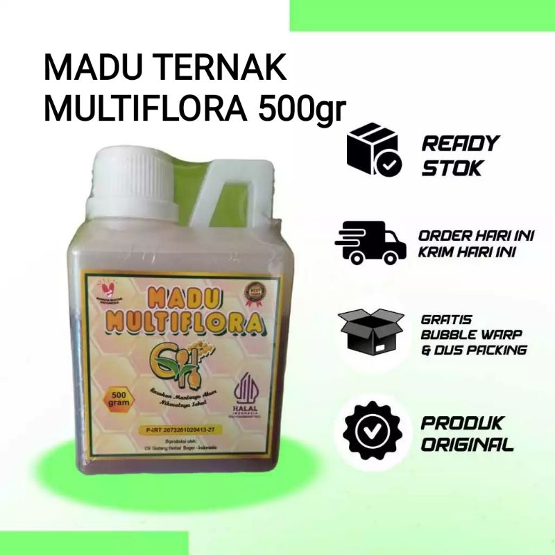 

Madu GH Multiflora 500gr Madu Ternak Best Seller