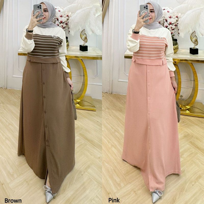 Gamis knit import ld100-115