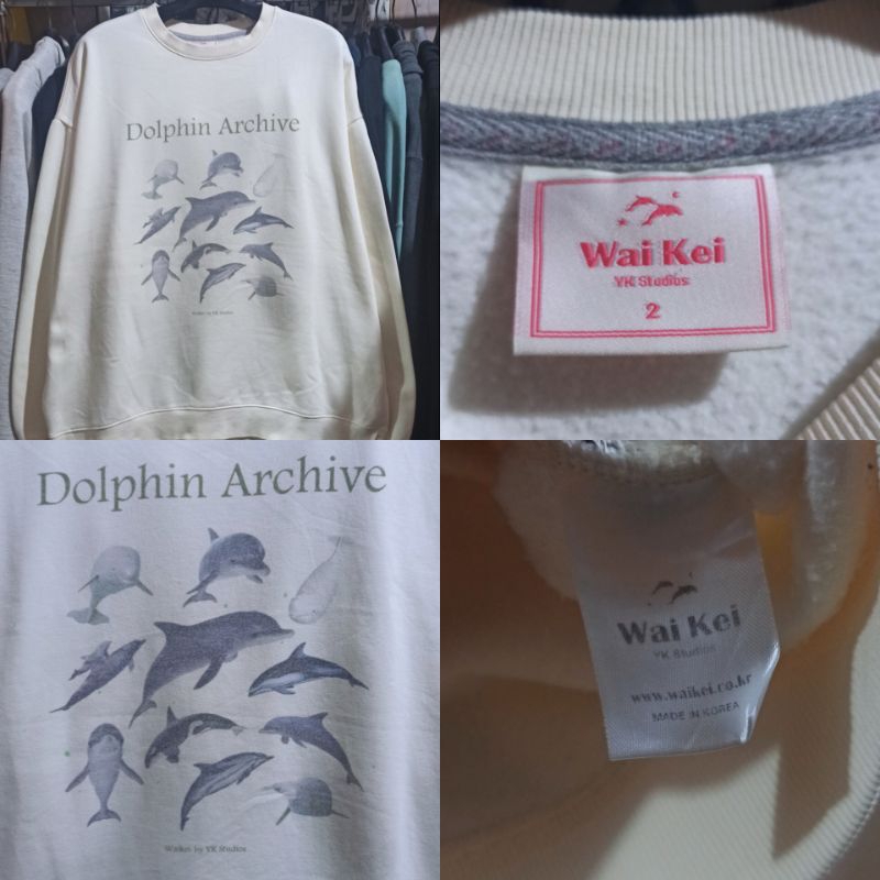 Waike dolphin archive crewneck