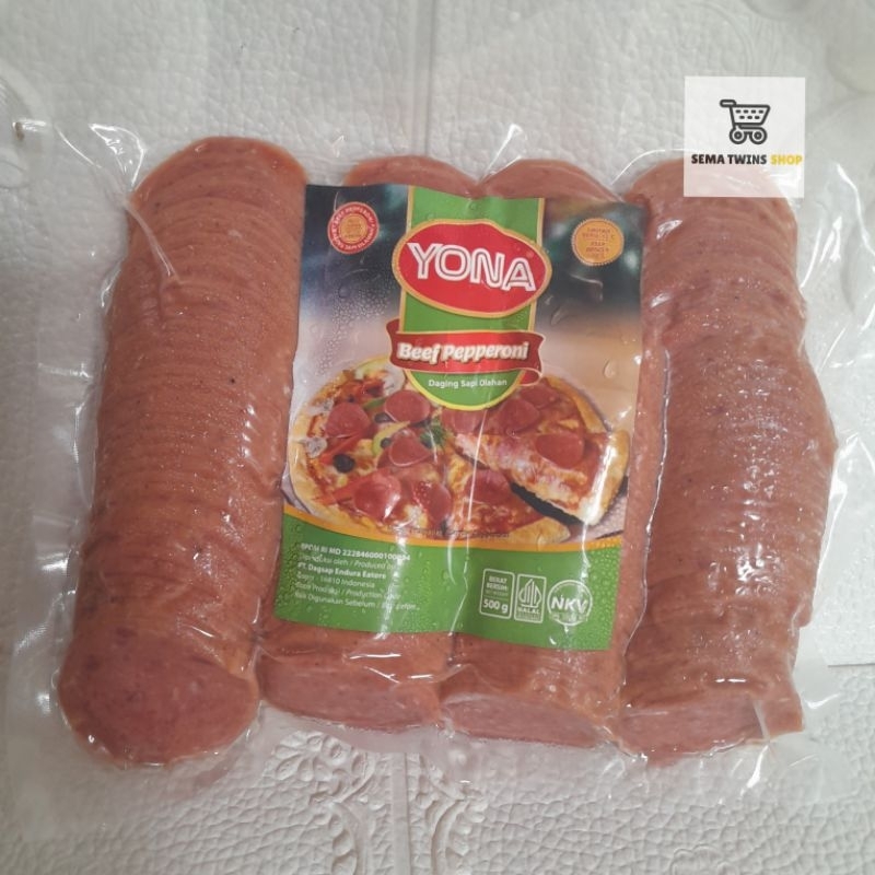 

YONA BEEF PEPPERONI 500GR - Peperoni Daging Sapi Pizza