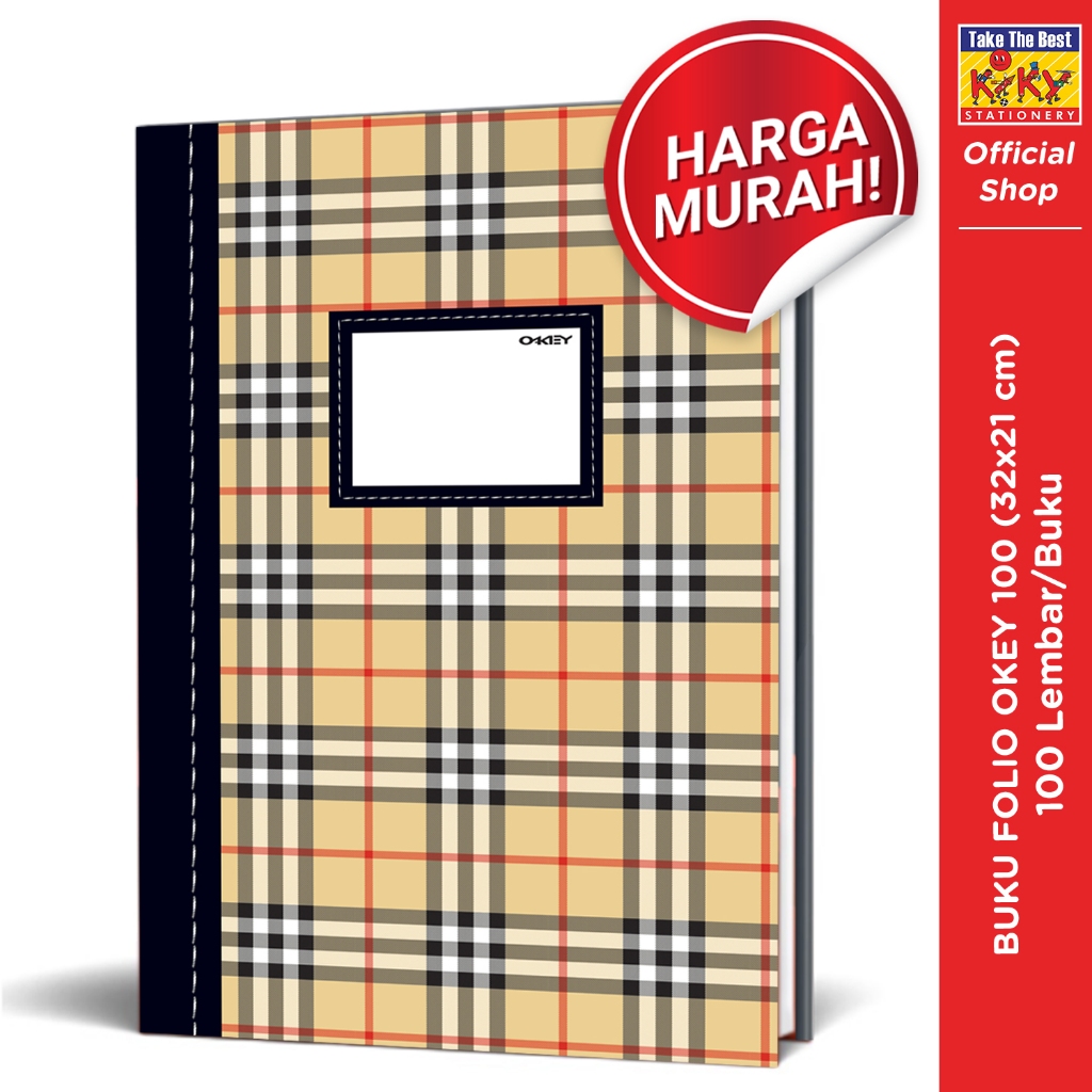 

OKEY Buku Hard Cover Folio Glossy (Uk. 32 x 21 cm) Isi 100 Lembar