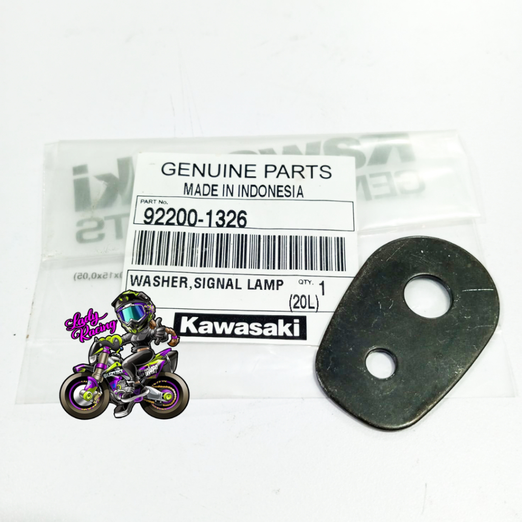 WASHER PLAT BESI LAMPU SEN NINJA 150 R SS DUDUKAN LAMPU ORIGINAL KAWASAKI