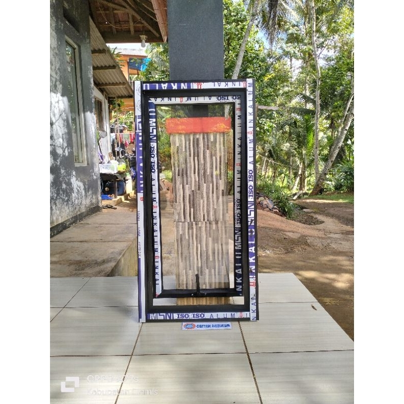 Kusen Jendela Aluminium Ukuran 100cm x 50cm