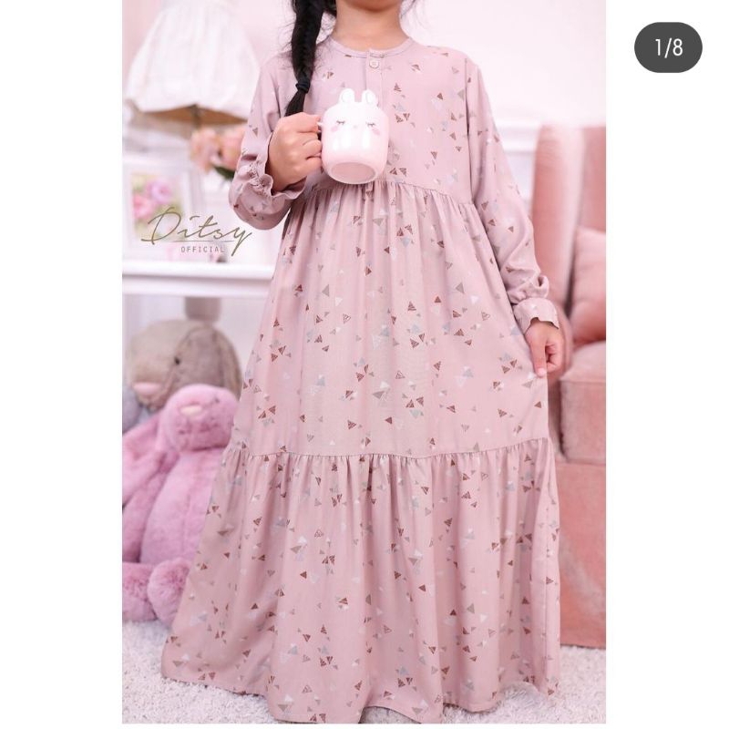Ditsy PL Navya size S dan litlle Navya Dusty pink size 2 edisi Maret 2022 (jual gandengan)