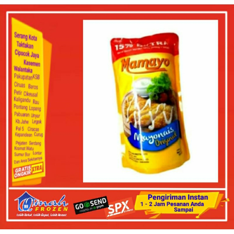 

Mayonaise Mamayo Original 1Kg, Mayonis, Frozen Serang